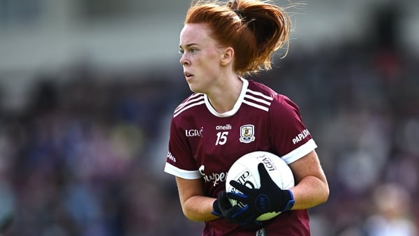5 July 2025; Kate Slevin of Galway during the TG4 All-Ireland Ladies Football Senior Championship quarter-final match between Galway and Waterford at Tuam Stadium in Galway. Photo by Piaras Ó Mídheach/Sportsfile