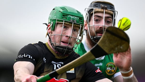 Kilkenny's Mossy Keoghan is tackled by Ben Conneely of Offaly