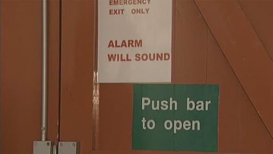 An emergecy exit for a venue in 2006