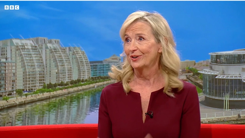 Picture must be credited to BBC Breakfast. We are advised that videograbs should not be used more than 48 hours after the time of original transmission, without the consent of the copyright holder. For use in UK, Ireland or Benelux countries only Screen g