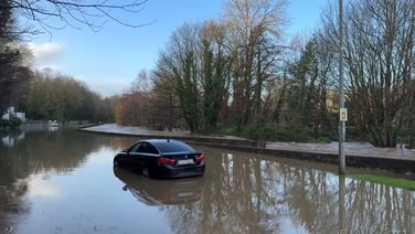 Flooding in Rathfarnham following Storm Chandra