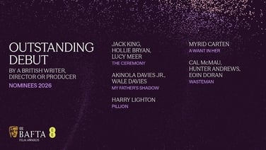 A Want in Her by Donegal writer-director Myrid Carten has a BAFTA nomination for Outstanding Debut by a British Writer, Director, or Producer