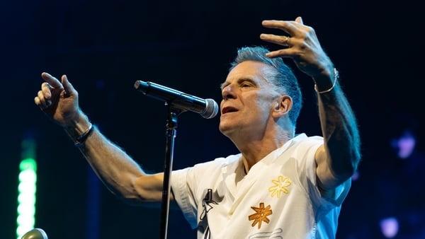CARDIFF, WALES - SEPTEMBER 26: Ricky Ross of Deacon Blue performs onstage during a concert at Utilita Arena Cardiff on September 26, 2025 in Cardiff, Wales. (Photo by Maxine Howells/Getty Images)
