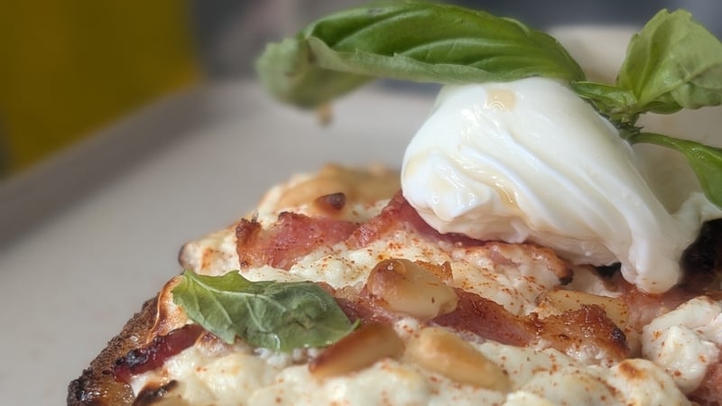 Trisha's loaded sourdough pizza: Today