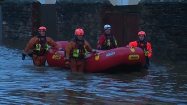 Floodwaters are still to recede in Enniscorthy hampering the clean-up operation