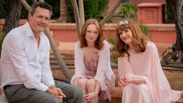 Jason O'Mara as Jerry, Isolt McCaffrey as Karen, and Justine Mitchell as Sandra in These Sacred Vows