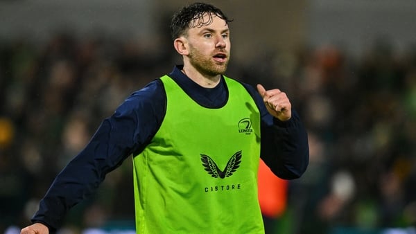 24 January 2026; Hugo Keenan of Leinster before before the United Rugby Championship match between Connacht and Leinster at Dexcom Stadium in Galway. Photo by Sam Barnes/Sportsfile