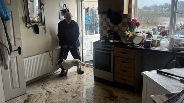 Patrick O Brien - Enniscorthy flood - pic - Barry Gallagher - RTE