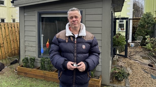 Pete Hurley - Wicklow flooding - pic - Barry Gallagher - RTE
