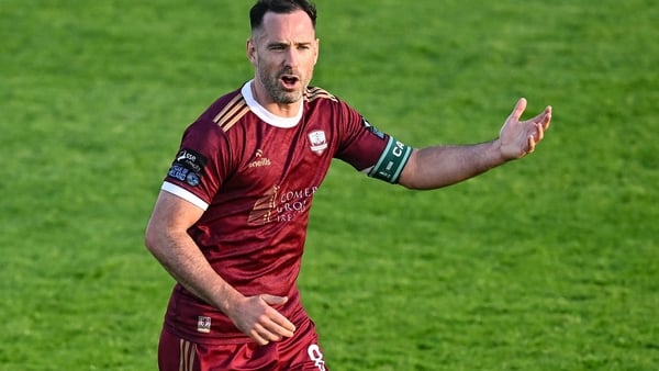 18 July 2025; Greg Cunningham of Galway United during the Sports Direct Men’s FAI Cup second round match between Galway United and Tolka Rovers at Eamonn Deacy Park in Galway. Photo by Piaras Ó Mídheach/Sportsfile