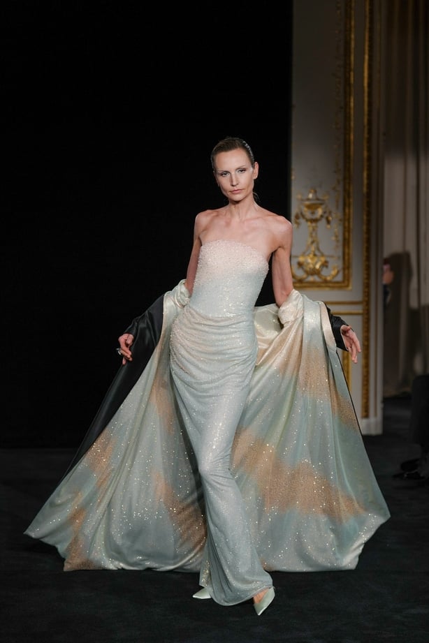 A model at the Valentino Couture show