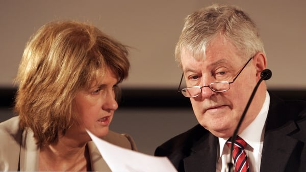 Joan Burton and Brian O'Shea