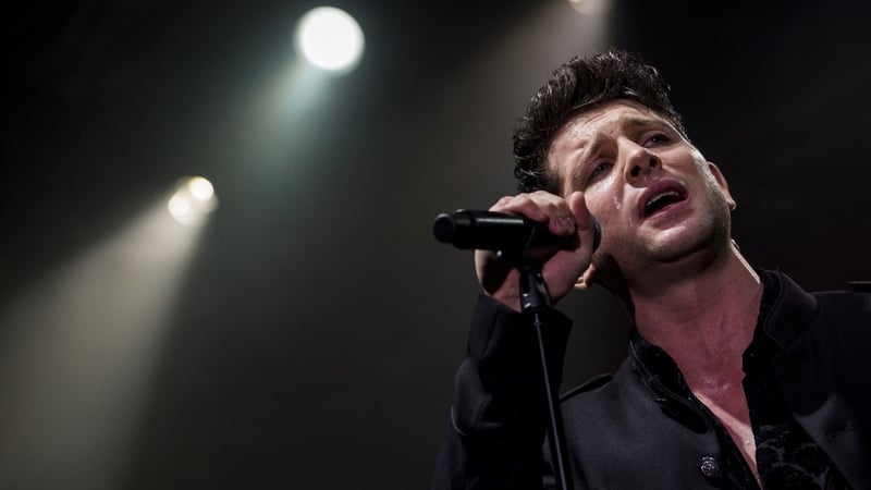 Ross Davidson performing with Spandau Ballet in 2018