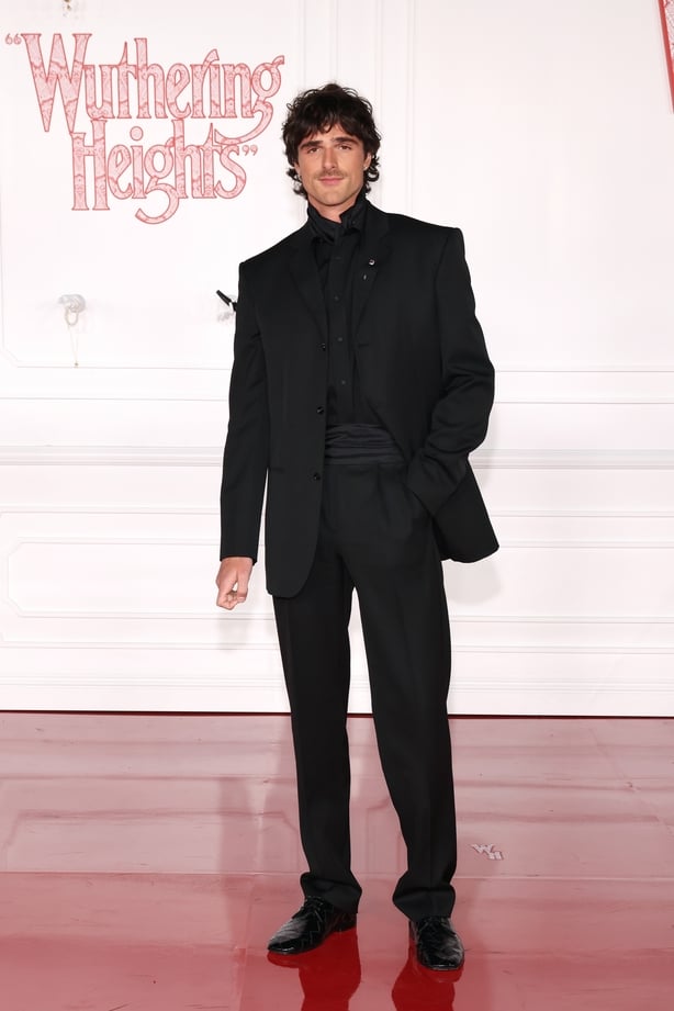 Jacob Elordi at the "Wuthering Heights" World Premiere held at the TCL Chinese Theatre on January 28, 2026 in Los Angeles, California. (Photo by Araya Doheny/Variety via Getty Images)