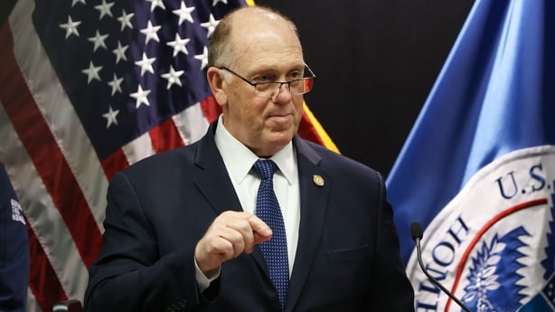 Border czar Tom Homan speaks during a news conference about ongoing immigration enforcement operations on January 29, 2026 in Minneapolis, Minnesota