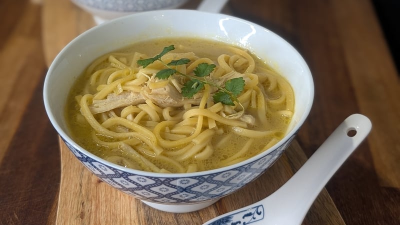 Catherine Fulvio's curried chicken coconut noodle soup: Today