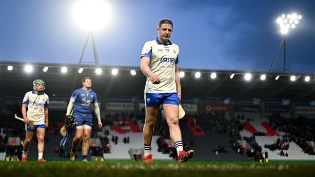 25 January 2026; Shane Bennett of Waterford leaves the pitch after his side's defeat in the Allianz Hurling League Division 1A match between Cork and Waterford at SuperValu Páirc Uí Chaoimh in Cork. Photo by Ben McShane/Sportsfile