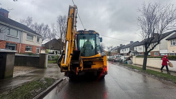 Repairs in Rathfarnham, south Dublin, after flooding