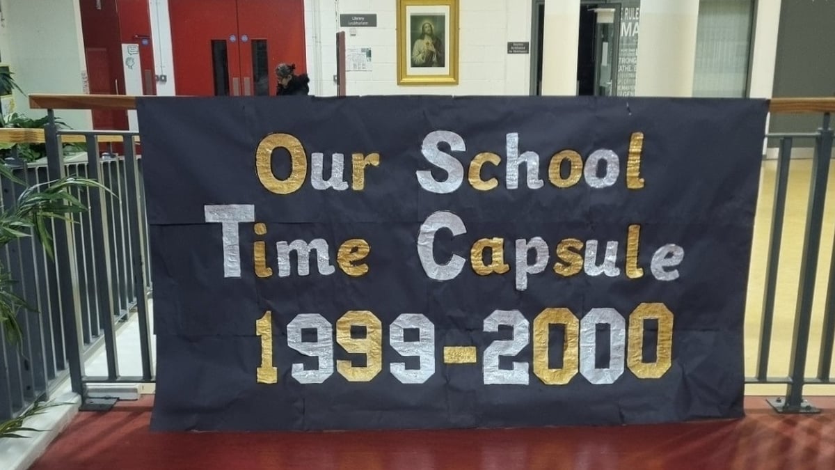 Back to the future: Dublin school opens time capsule from year 2000