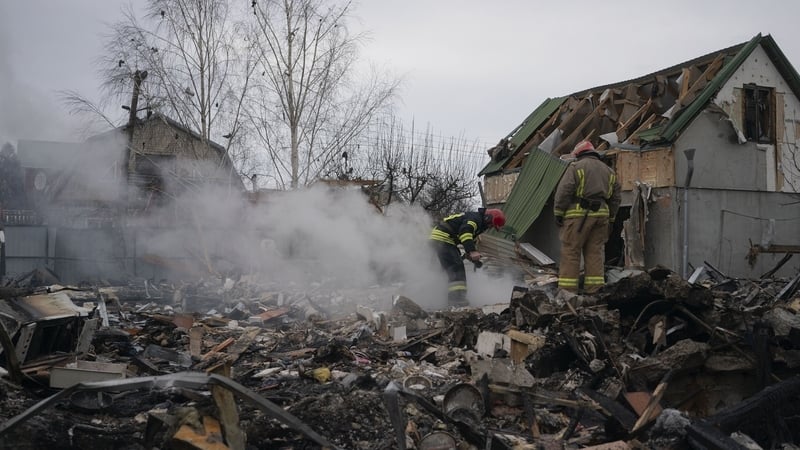 Homes damaged, and some completely destroyed, following Russian Shahed drone attack in Vilnyansk, Zaporizhia