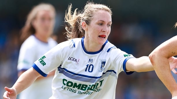 Rosemary Courtney of Monaghan during the TG4 All-Ireland Ladies Football Intermediate Championship semi-final match between Laois and Monaghan at Glennon Brothers Pearse Park in Longford. 