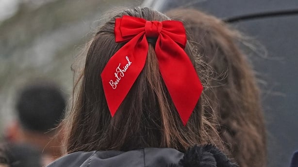 Mourners arrive for the funeral of 16-year-old Grace Lynch 