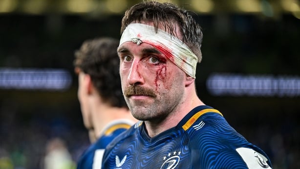 10 January 2026; Jack Conan of Leinster after the Investec Champions Cup match between Leinster and La Rochelle at the Aviva Stadium in Dublin. Photo by Brendan Moran/Sportsfile