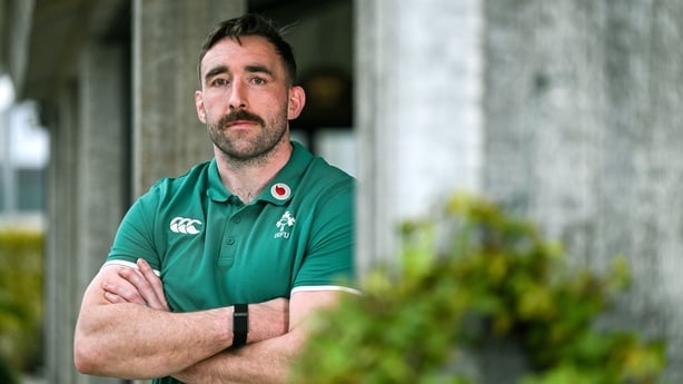 29 January 2026; Jack Conan poses for a portrait after an Ireland Rugby media conference at The Campus in Quinta do Lago, Portugal. Photo by Brendan Moran/Sportsfile