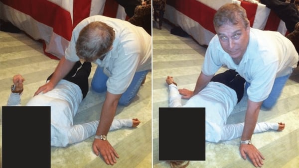 pictures which appear to show Andrew Mountbatten-Windsor crouched over an unidentified woman are featured in the latest disclosure of files linked to Jeffrey Epstein