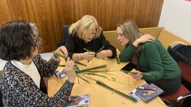St Brigid cross making work shop, County Museum, Dundalk 