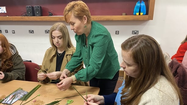 St Brigid cross making work shop, County Museum, Dundalk 