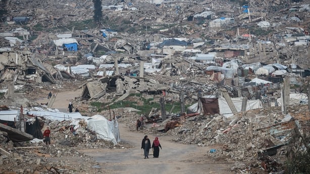 BEIT LAHIA, GAZA - JANUARY 19: Displaced Palestinian families living in the Beit Lahia area in the northern Gaza Strip try to carry on with their daily lives under harsh conditions amid the rubble left behind by Israeli attacks on January 19, 2026. Lacking basic necessities, the families shelter in 