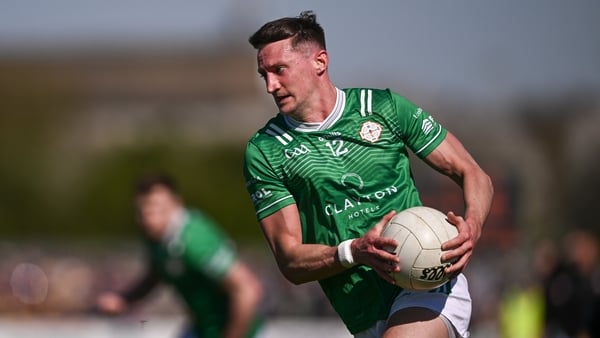 5 April 2025; Kristian Healy of London during the Connacht GAA Football Senior Championship quarter-final match between London and Roscommon at McGovern Park in Ruislip, England. Photo by Ben McShane/Sportsfile