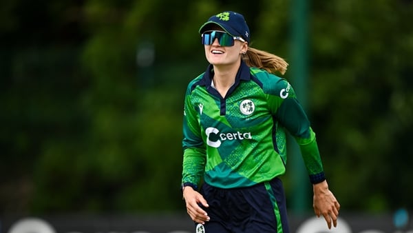 Ireland captain Gaby Lewis before match two of the Women's T20 International Series between Ireland and Pakistan at Castle Avenue Cricket Ground in Dublin