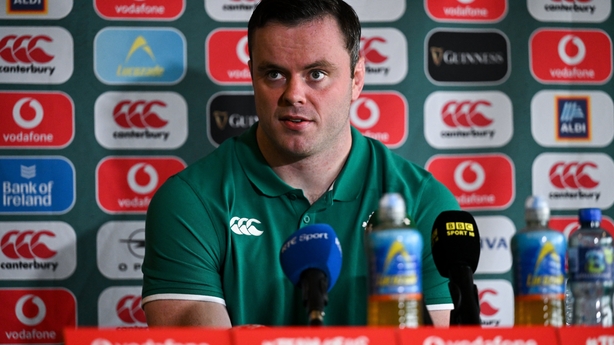 1 February 2026; James Ryan during an Ireland Rugby media conference at The Campus in Quinta do Lago, Portugal. Photo by Brendan Moran/Sportsfile