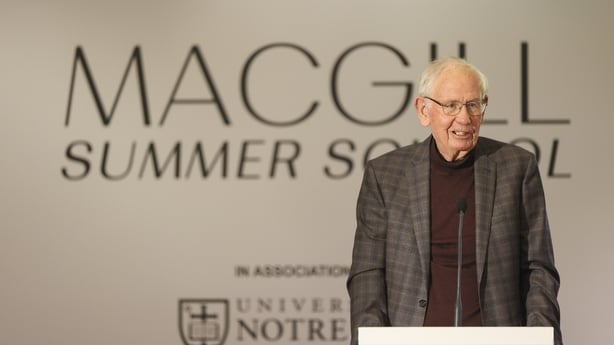 Joe Mulholland speaking at the MacGill Summer School