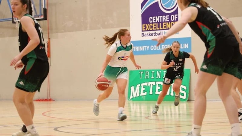 Ireland international Sorcha Tiernan lined out for Liffey Celtics against Trinity Meteors