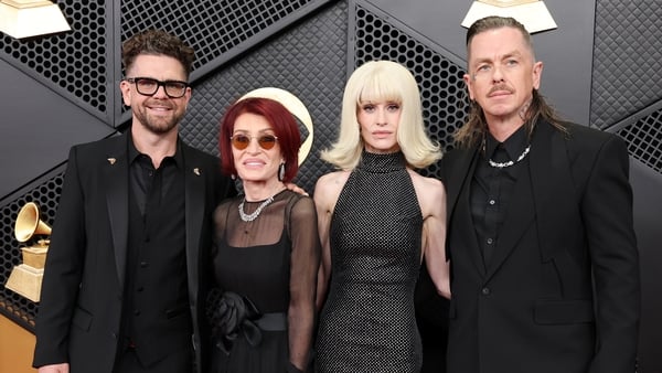 Jack Osbourne, Sharon Osbourne, Kelly Osbourne, and Sid Wilson attend the 68th GRAMMY Awards