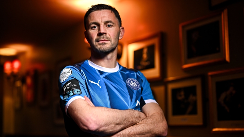 28 January 2026; Padraig Amond of Waterford during the SSE Airtricity Men’s Premier Division, SSE Airtricity Men’s First Division and SSE Airtricity Women’s Premier Division Launch 2026 at Whelan's in Dublin. Photo by Sam Barnes/Sportsfile