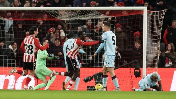 SUNDERLAND, ENGLAND - FEBRUARY 2: Sunderland's Habib Diarra celebrates scoring his side's second goal during the Premier League match between Sunderland and Burnley at Stadium of Light on February 2, 2026 in Sunderland, United Kingdom. (Photo by Alex Dodd