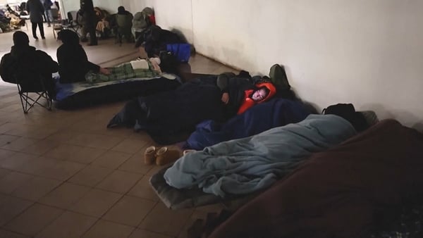 Residents take shelter at Kyiv metro station as officials say city under missile attack