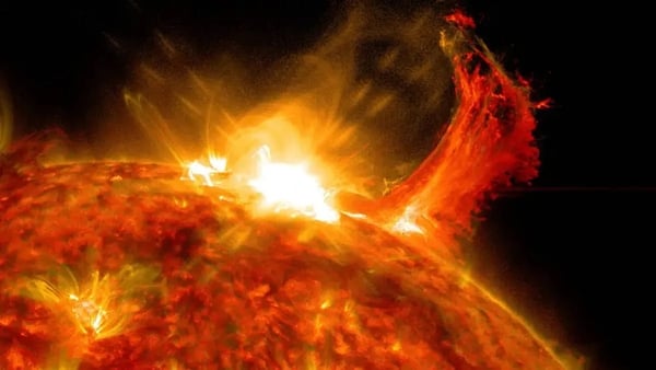 NASA Solar Dynamics Observatory image of a solar flare