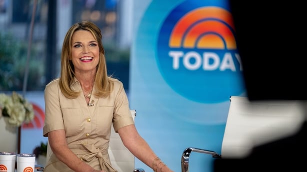 Savannah Guthrie presents the Today show in the US