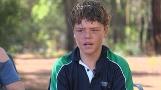 Australian teen recounts swimming for hours to save family