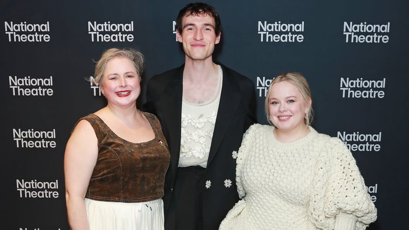 (L-R) Siobhán McSweeney, Eanna Hardwicke and Nicola Coughlan star in The Playboy Of The Western World
