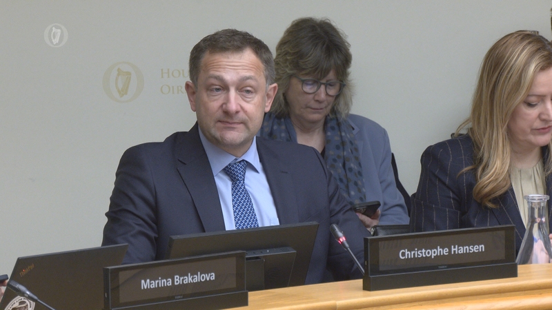 screengrab of a committee meeting with christophe hansen attending