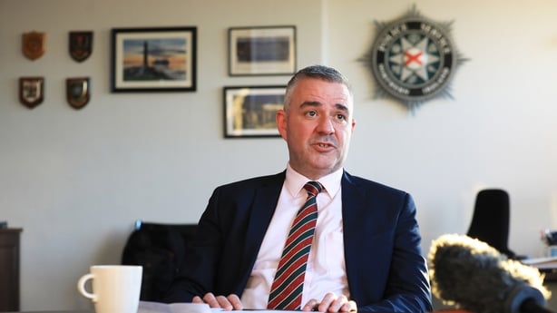 Liam Kelly, chairman of the Police Federation for Northern Ireland (PFNI), a representative body for officers, speaking at their offices in Garnerville, Belfast, where he has expressed his concerns about the budgetary position the PSNI is in, and that officers have been left in a frustrating positio