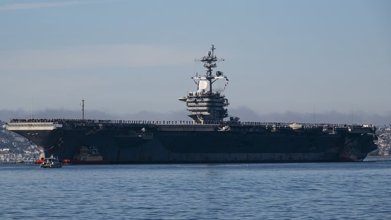 The US sent the USS Abraham Lincoln aircraft carrier to the Middle East last week