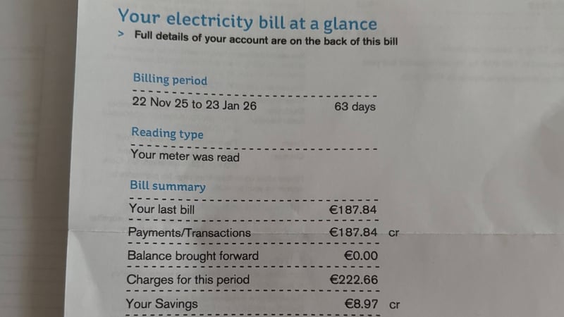 'The cost of making electricity increased dramatically in 2022.' Photo: RTÉ