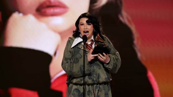 LOS ANGELES, CALIFORNIA - FEBRUARY 01: Lola Young accepts the award for Best Pop Solo Performance for "Messy" onstage during the 68th GRAMMY Awards at Crypto.com Arena on February 01, 2026 in Los Angeles, California. (Photo by Kevin Winter/Getty Images fo